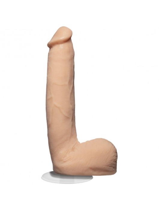 Телесный фаллоимитатор-реалистик Signature Cocks Pierce Paris со съемной присоской - 23,5 см. - Doc Johnson