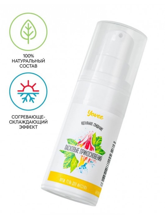 Согревающе-охлаждающий крем-гель для точечного массажа «Ласковые прикосновения»  - 15 мл. - ToyFa - купить с доставкой в Копейске