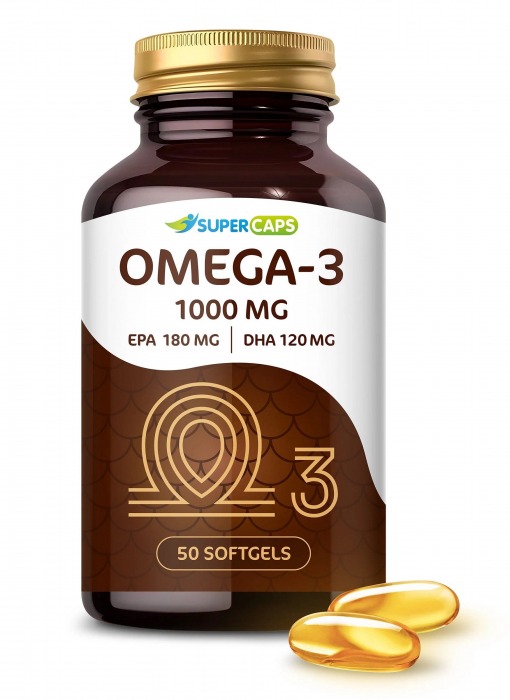 Пищевая добавка SuperCaps OMEGA-3 - 50 капсул (1000 мг) - SuperCaps - купить с доставкой в Копейске