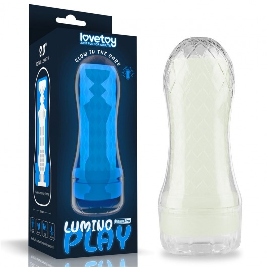 Светящийся в темноте мастурбатор Lumino Play Masturbator Pocketed - Lovetoy - в Копейске купить с доставкой