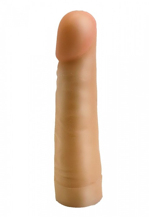 Телесный фаллос-насадка для трусиков с плугом - 17,5 см. - LOVETOY (А-Полимер) - купить с доставкой в Копейске