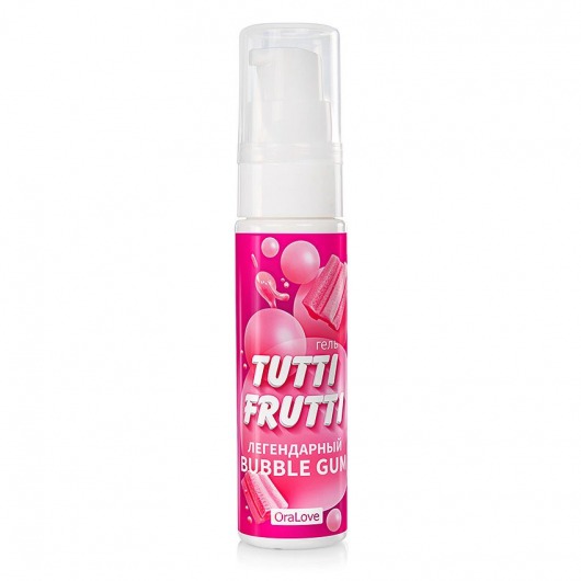 Интимный гель на водной основе Tutti-Frutti Bubble Gum - 30 гр. - Биоритм - купить с доставкой в Копейске