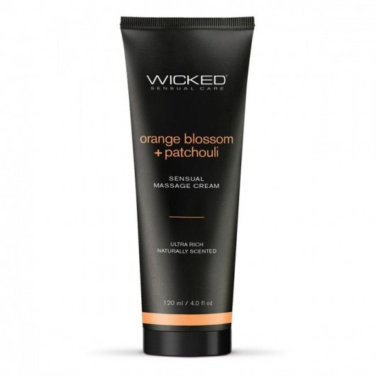 Массажный легкий крем WICKED Orange Blossom plus Patchouli - 120 мл. - Wicked - купить с доставкой в Копейске
