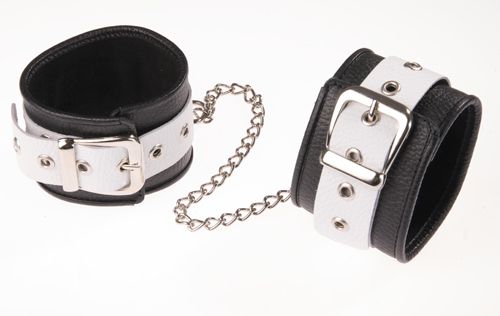 Черно-белые оковы на ноги - Sitabella - купить с доставкой в Копейске