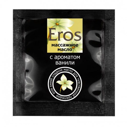 Саше массажного масла Eros sweet c ароматом ванили - 4 гр. - Биоритм - купить с доставкой в Копейске