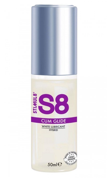 Гибридный лубрикант S8 Hybrid Cum Glide с консистенцией спермы - 50 мл. - Stimul8 - купить с доставкой в Копейске