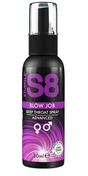 Лубрикант для орального секса S8 Deep Throat Spray - 30 мл. - Stimul8 - купить с доставкой в Копейске