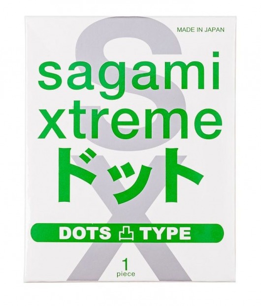 Презерватив Sagami Xtreme Type-E с точками - 1 шт. - Sagami - купить с доставкой в Копейске