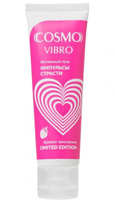Возбуждающий гель на водно-силиконовой основе Cosmo Vibro с ароматом земляники - 50 гр. - Биоритм - купить с доставкой в Копейске