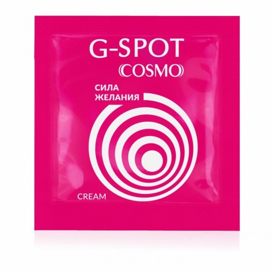 Стимулирующий интимный крем для женщин Cosmo G-spot - 2 гр. - Биоритм - купить с доставкой в Копейске