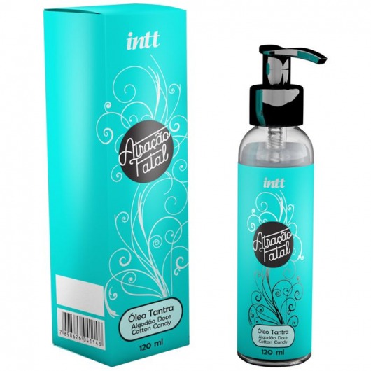 Массажное масло Atracao Fatal Cotton Candy с ароматом сладкой ваты - 120 мл. - INTT - купить с доставкой в Копейске