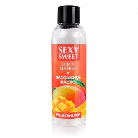 Массажное масло Sexy Sweet Juicy Mango с феромонами и ароматом манго - 75 мл. - Биоритм - купить с доставкой в Копейске