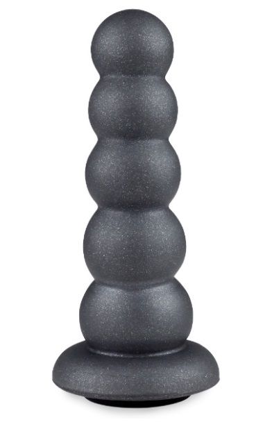 Серая насадка-ёлочка PLATINUM 4,5’’ - 12,5 см. - LOVETOY (А-Полимер) - купить с доставкой в Копейске