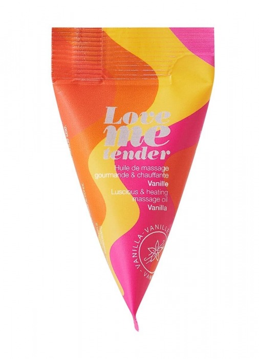Съедобное согревающее массажное масло Love Me Tender Vanilla с ароматом ванили - 10 мл. - Love to Love - купить с доставкой в Копейске