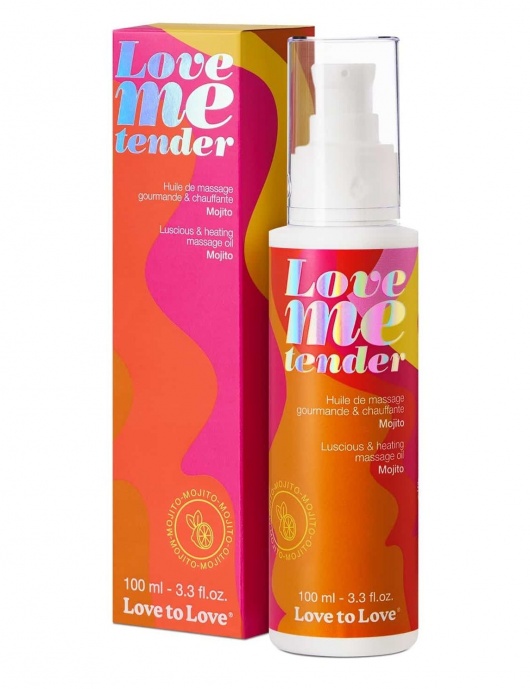 Съедобное согревающее массажное масло Love Me Tender Mojito с ароматом мохито - 100 мл. - Love to Love - купить с доставкой в Копейске