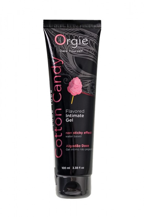 Интимный гель на водной осное Lube Tube Cotton Candy со вкусом сахарной ваты - 100 мл. - ORGIE - купить с доставкой в Копейске