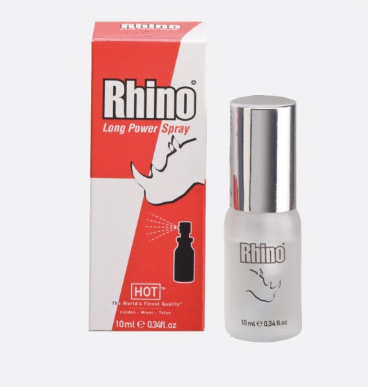 Пролонгирующий спрей для мужчин Rhino - 10 мл. - HOT - купить с доставкой в Копейске