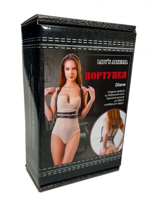 Изящная портупея из натуральной кожи Diane - БДСМ Арсенал - купить с доставкой в Копейске