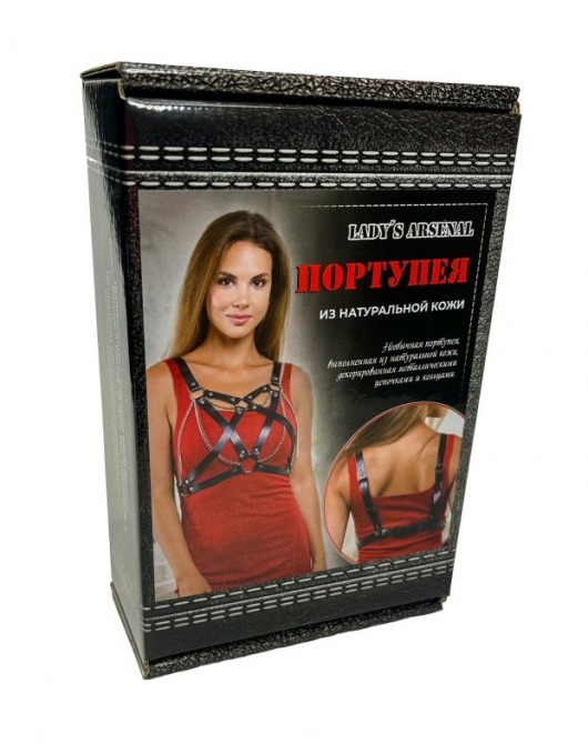 Портупея из натуральной кожи с цепочками - БДСМ Арсенал - купить с доставкой в Копейске