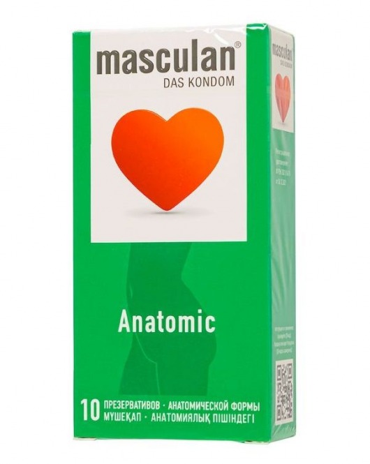 Презервативы анатомической формы Masculan Anatomic - 10 шт. - Masculan - купить с доставкой в Копейске
