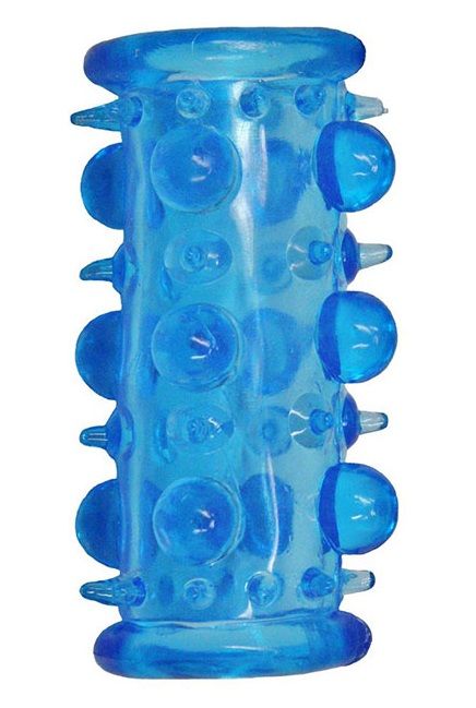 Голубая насадка с шипами и шишечками LUST CLUSTER - Dream Toys - в Копейске купить с доставкой