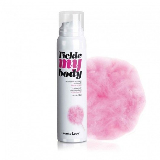Массажная хрустящая пенка Tickle My Body Cotton Candy с ароматом сладкой ваты - 150 мл. - Love to Love - купить с доставкой в Копейске