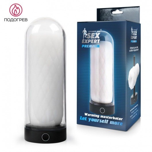 Оригинальный мастурбатор в колбе с нагревом - Sex Expert - в Копейске купить с доставкой
