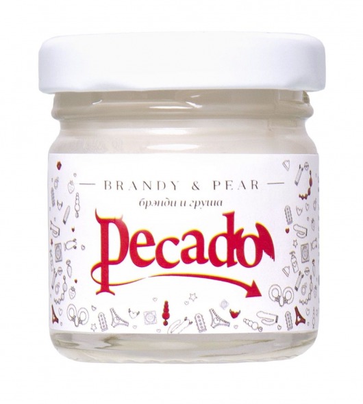 Массажная свеча Brandy   Pear - 35 мл. - Pecado - купить с доставкой в Копейске