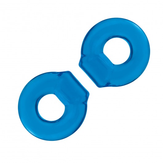 Комплект из двух колец для пениса 2-Pack Ultra-Stretch Stamina Endurance Ring - BlueLine - в Копейске купить с доставкой
