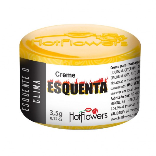 Возбуждающий крем Esquenta с разогревающим эффектом - 3,5 гр. - HotFlowers - купить с доставкой в Копейске