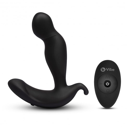 Черный анальный стимулятор с вращением и вибрацией 360 Plug - 13 см. - b-Vibe - в Копейске купить с доставкой