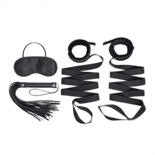 Эротический набор 4PC Bondage Bed Strap   Flogger Kit - Lux Fetish - купить с доставкой в Копейске