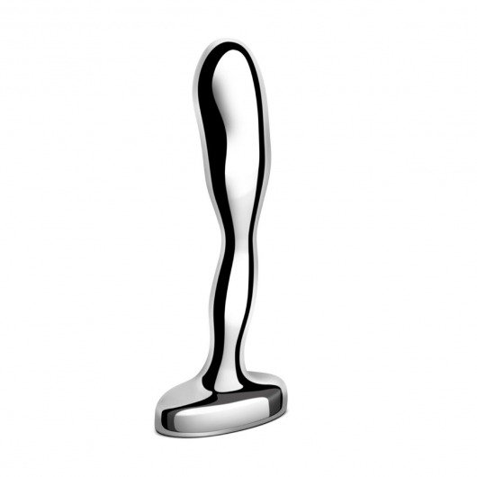 Стальной стимулятор простаты Stainless Steel Prostate Plug - 11,5 см. - b-Vibe - в Копейске купить с доставкой