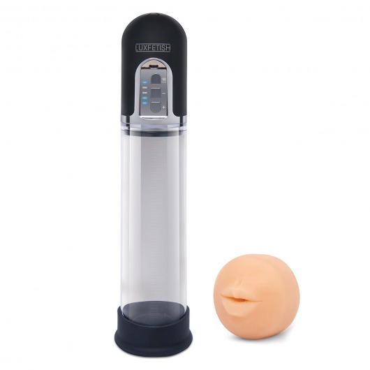 Автоматическая вакуумная помпа-мастурбатор Blowjob Auto Sucker Penis Enlarger Pump - Lux Fetish - в Копейске купить с доставкой