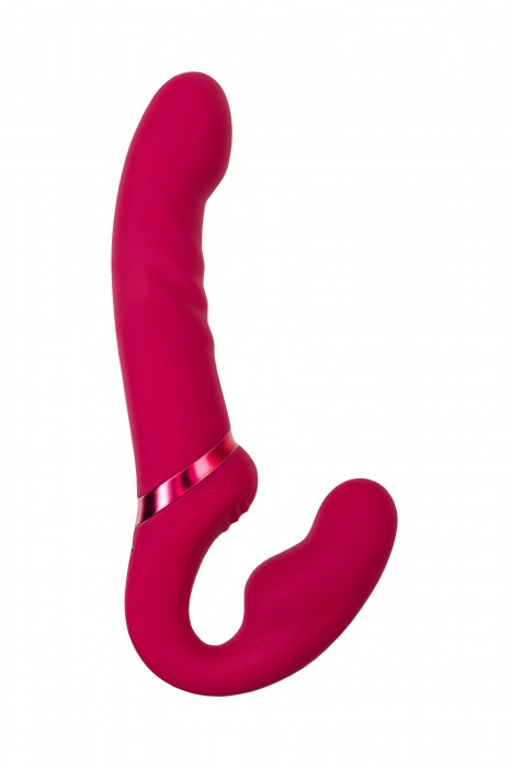 Малиновый безремневой страпон Lapis - 23 см. - Lovense - купить с доставкой в Копейске