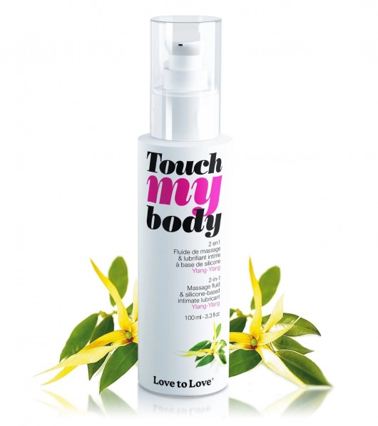 Силиконовый лубрикант 2-в-1 Touch My Body с ароматом иланг-иланга - 100 мл. - Love to Love - купить с доставкой в Копейске