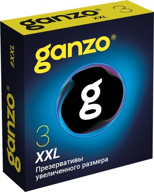 Презервативы увеличенного размера Ganzo XXL - 3 шт. - Ganzo - купить с доставкой в Копейске