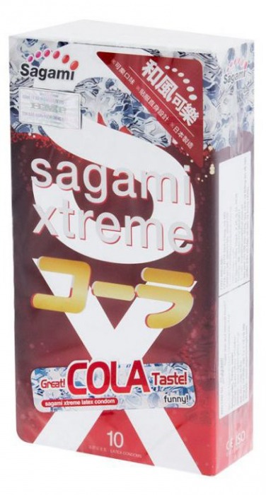 Ароматизированные презервативы Sagami Xtreme COLA - 10 шт. - Sagami - купить с доставкой в Копейске