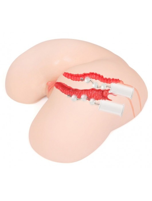 Мастурбатор-полуторс с двойным слоем материала и вибрацией Maria Onahole Real Vagina - KOKOS - в Копейске купить с доставкой