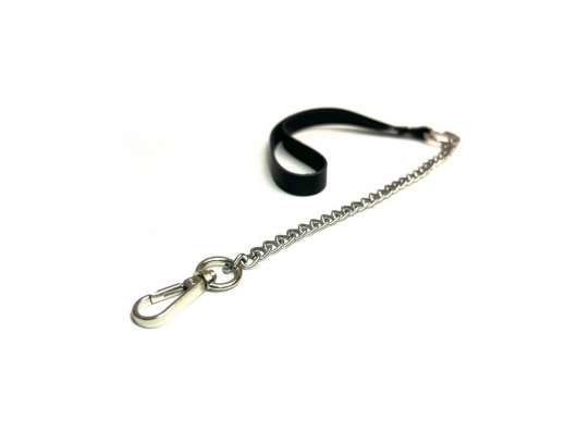 Поводок на цепочке Sex Game - 44 см. - БДСМ Арсенал - купить с доставкой в Копейске
