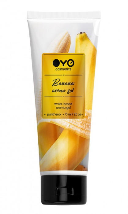 Лубрикант на водной основе OYO Aroma Gel Banana с ароматом банана - 75 мл. - OYO - купить с доставкой в Копейске