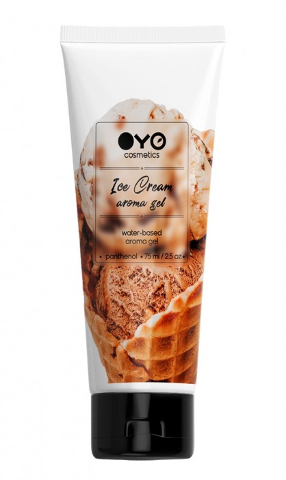 Лубрикант на водной основе OYO Aroma Gel Ice Cream с ароматом пломбира - 75 мл. - OYO - купить с доставкой в Копейске