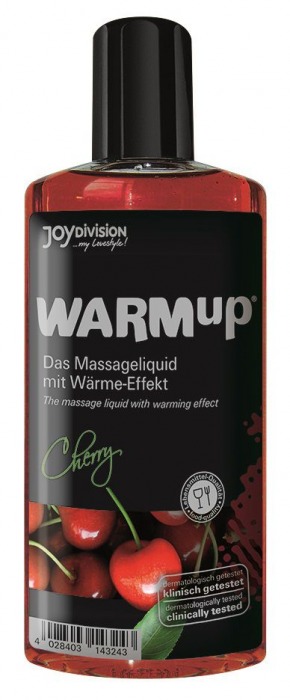 Разогревающее масло WARMup Cherry - 150 мл. - Joy Division - купить с доставкой в Копейске