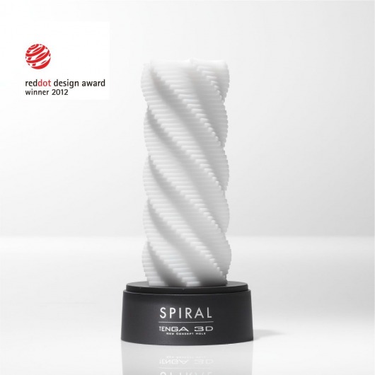 Белый 3D мастурбатор SPIRAL - Tenga - в Копейске купить с доставкой