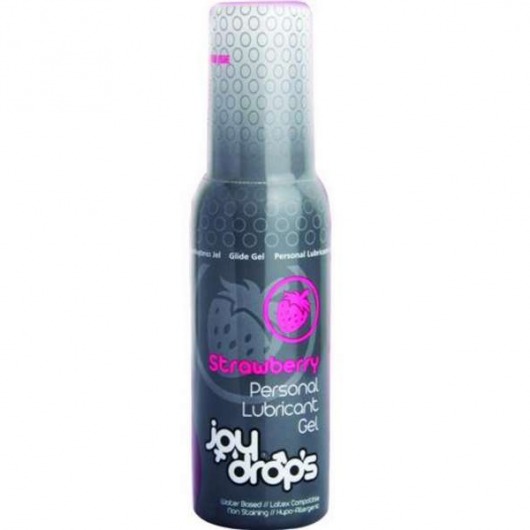 Смазка на водной основе со вкусом клубники JoyDrops Strawberry - 100 мл. - JoyDrops - купить с доставкой в Копейске