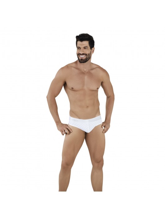 Белые трусы-бразилиана Lucerna Thong - Clever Masculine Underwear купить с доставкой