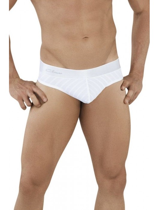 Белые трусы-бразилиана Lucerna Thong - Clever Masculine Underwear купить с доставкой