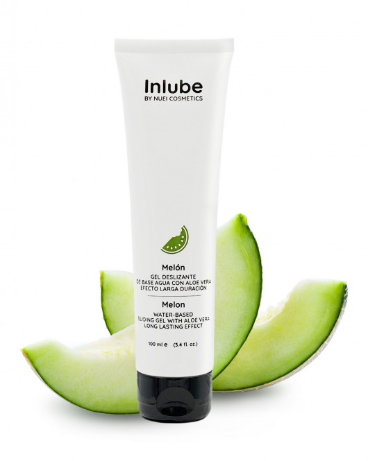 Лубрикант на водной основе Nuei Inlube с алоэ вера и ароматом дыни - 100 мл. - Nuei cosmetics - купить с доставкой в Копейске