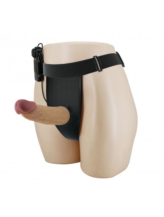 Полый вибрострапон на регулируемых трусиках Draven - 17,5 см. - Baile - купить с доставкой в Копейске