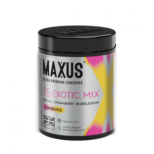 Цветные ароматизированные презервативы MAXUS Exotic Mix - 15 шт. - Maxus - купить с доставкой в Копейске